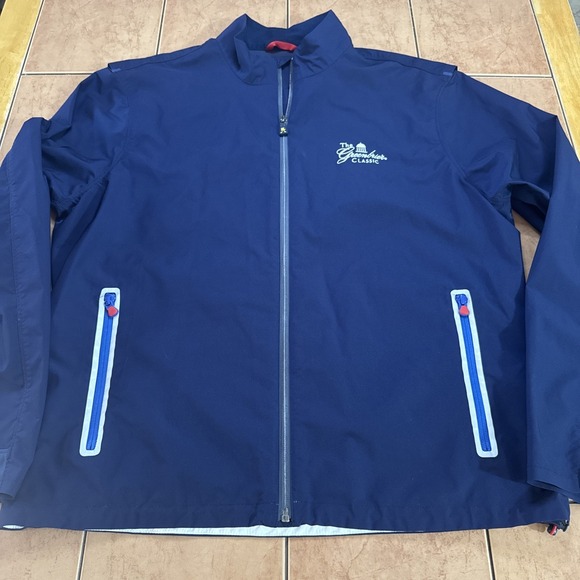 Polo Ralph Lauren Other - Polo Golf Ralph Lauren Mens Sz L Blue Bi-Swing Packable Windbreaker‎ Jacket Logo